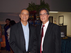 Rosivaldo Ribeiro e Augusto Duarte, respectivamente presidente e vice-presidente do SENGE-SE