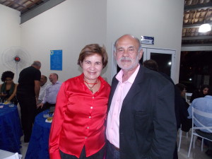 presidente do Crea-PB, Giucélia Araújo e o presidente do Crea-SE, Arício Resende