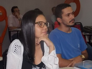 Saullo Marques e Nicole Carvalho, estudantes de engenharia civil