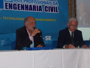 Pres.Crea-SE, Arício Resende e o Pres. da ABENC, Nicanor Moura Neto