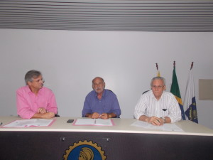 Amaury Damiance (esq.);Arício Resende(centro) e Alvair Augusto (dir.)