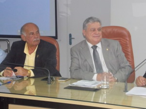 Presidente do Crea-SE, Arício Resende e o presidente do Confea. José Tadeu