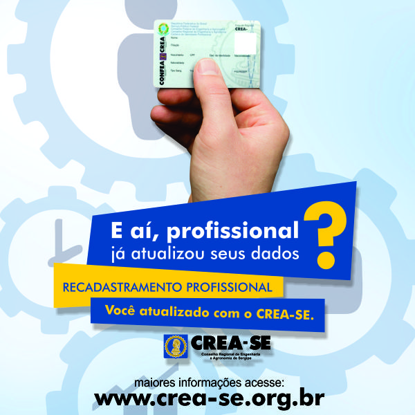 Crea-SE convoca profissionais para o recadastramento