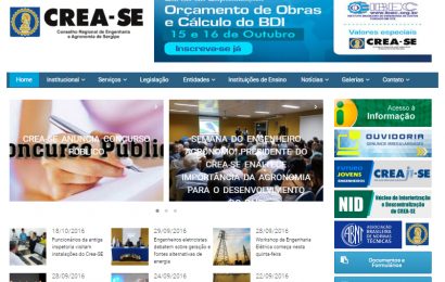 Novo site do Crea-SE já está no ar Novo site do Crea-SE já está no ar