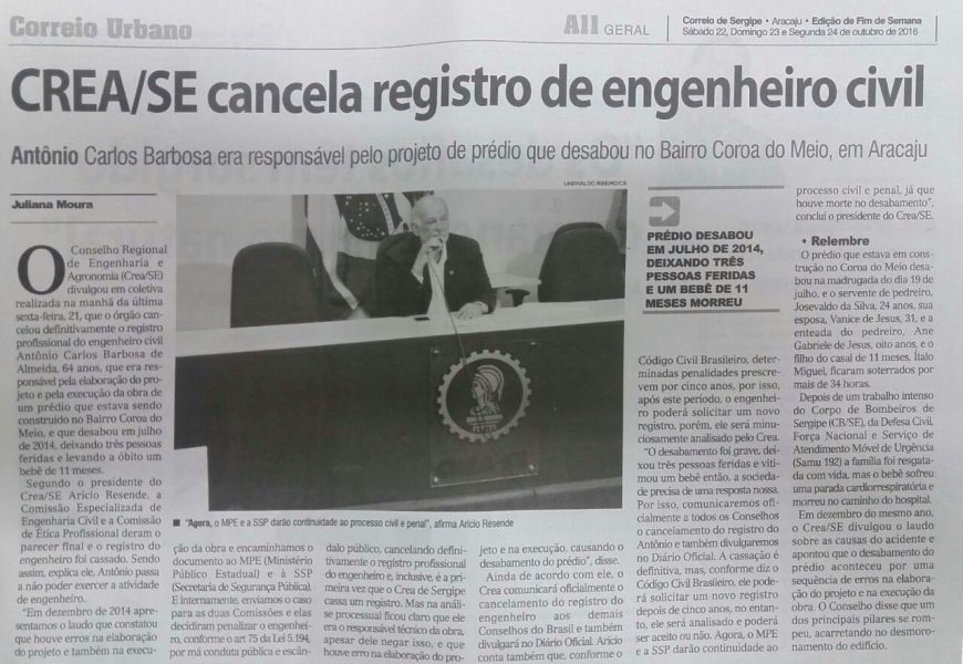 Correio de Sergipe- A 2 GERAL