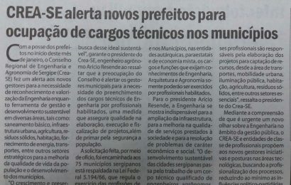 Jornal do Dia: Crea-SE alerta novos prefeitos para ocupação de cargos técnicos nos municípios- Geral 10