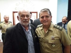 Pres. do Crea-SE, Arício Resende e o comandante do 28º Batalhão de Caçadores, Marco Aurélio Küster de Paula