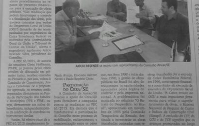 Jornal da Cidade- Crea-SE teme retorno do Obras Fantasmas