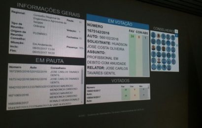 Plenária do CREA-SE  agora tem votação eletrônica