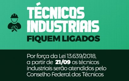 Confea e Creas cumprem a Lei nº 13.639/2018, que trata da saída dos técnicos do Sistema