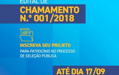 Termina na próxima segunda-feira (17) prazo para inscrição de projetos de patrocínio