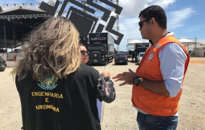 Crea-SE realiza vistoria das estruturas montadas para o Fest Verão Sergipe 2019