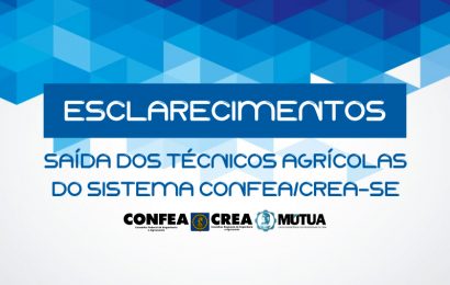 Saída dos Técnicos Agrícolas do Sistema Confea/Crea-SE