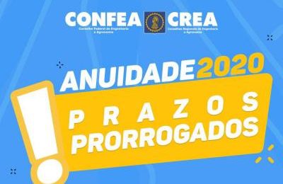 Creas poderão prorrogar prazo de vencimento de anuidade