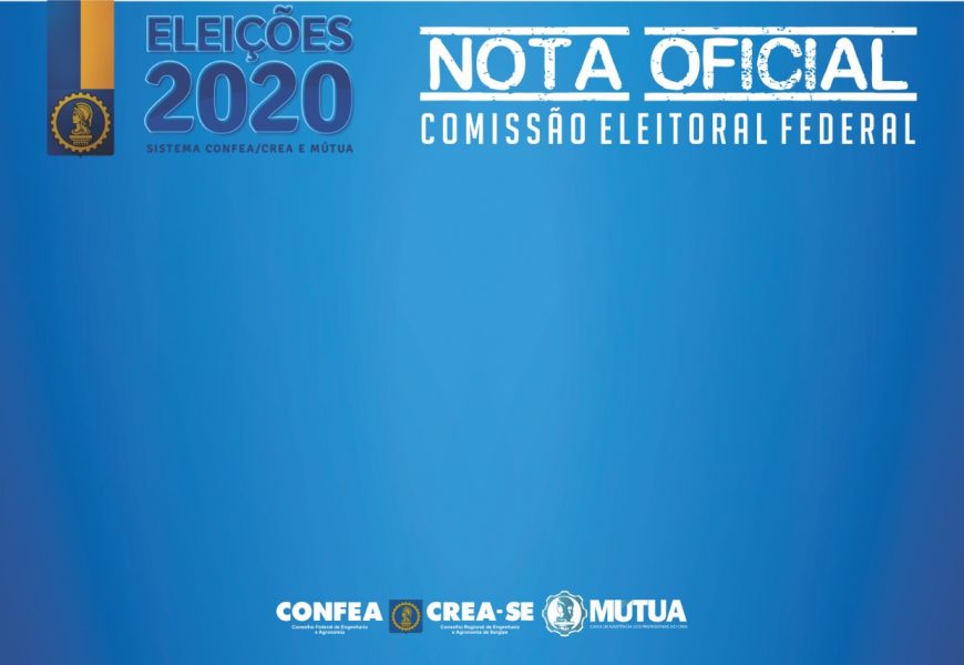 Eleições do Sistema Confea/Crea/Mútua são adiadas Eleições do Sistema Confea/Crea/Mútua são adiadas