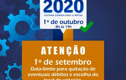 Eleições 2020: Termina em 1º de setembro o prazo para escolha do local de votação