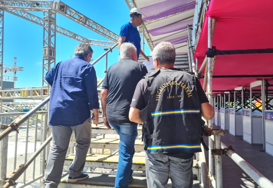 Crea-SE faz vistoria em estrutura do Pré-Caju