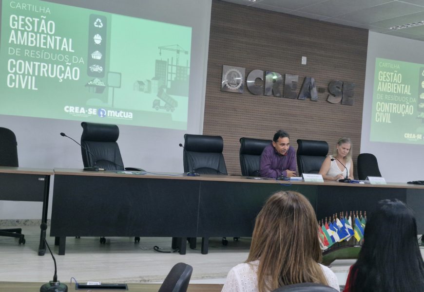 Crea-SE lança cartilha sobre Gestão de Resíduos da Construção Civil e reforça compromisso com a educação ambiental