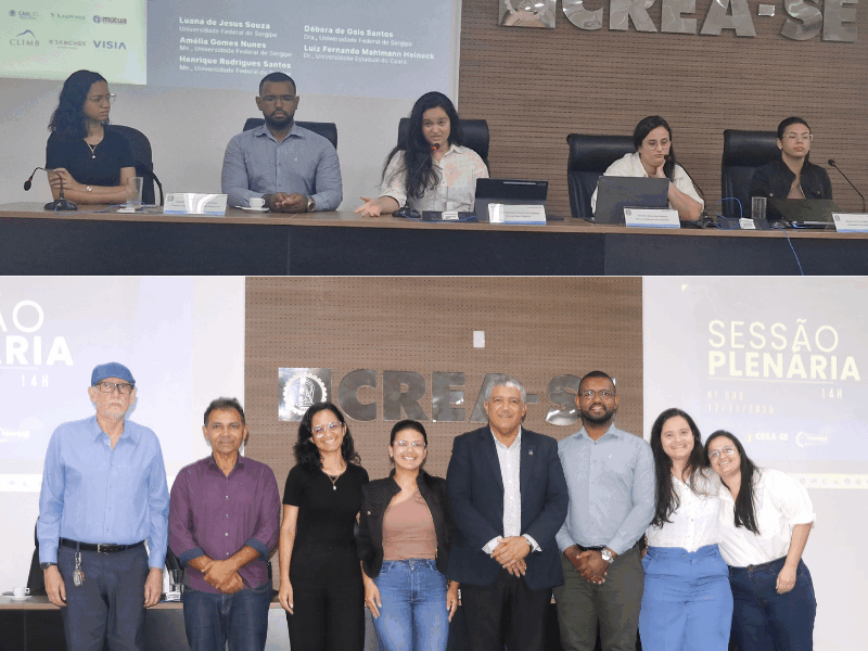 Estudantes de engenharia da UFS levam trabalhos ao SIBRAGEC com apoio institucional do Crea-SE Estudantes de engenharia da UFS levam trabalhos ao SIBRAGEC com apoio institucional do Crea-SE